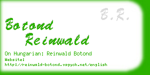 botond reinwald business card